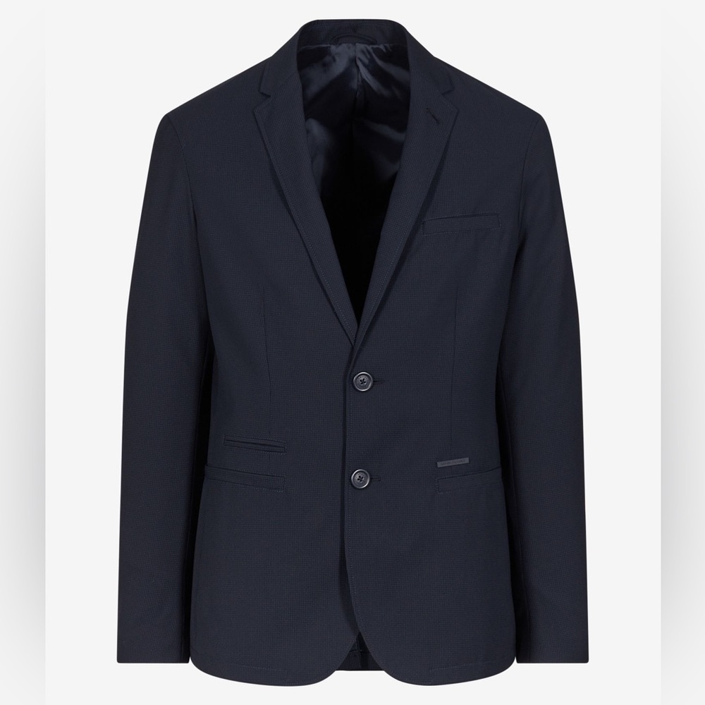 NWT Armani Exchange Blazer, Navy tone on tone, 40